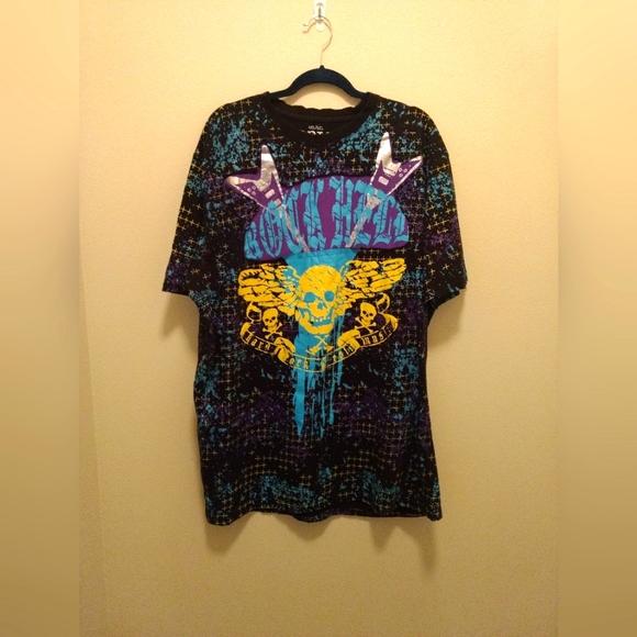 Delf Trading Imperious 4XL/5XL  T-shirt Skull Crossbones Cryptic Metallic - Picture 1 of 11